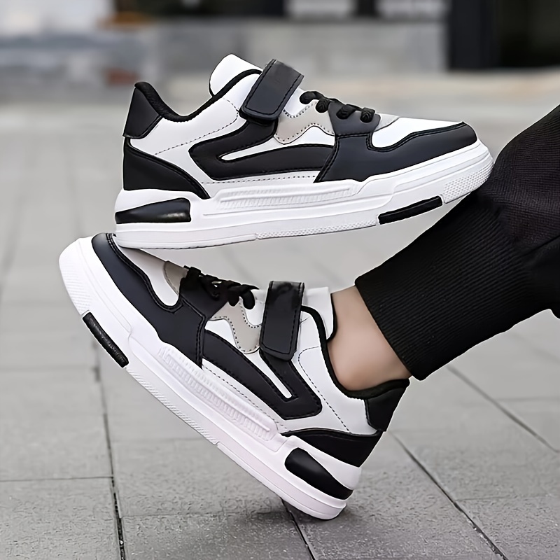boys trendy skate shoes comfy non slip casual sneakers for kids outdoor activities details 0