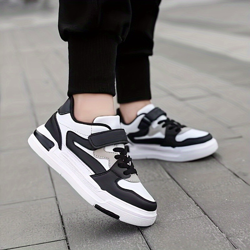 boys trendy skate shoes comfy non slip casual sneakers for kids outdoor activities details 2