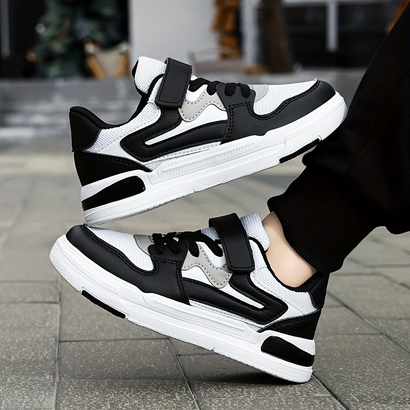 boys trendy skate shoes comfy non slip casual sneakers for kids outdoor activities details 5