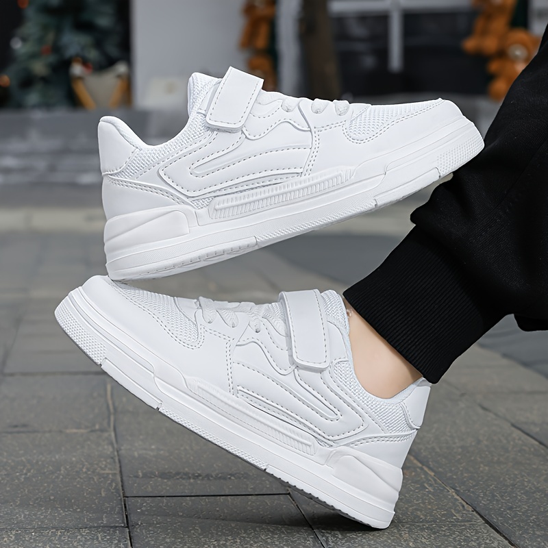 boys trendy skate shoes comfy non slip casual sneakers for kids outdoor activities details 6