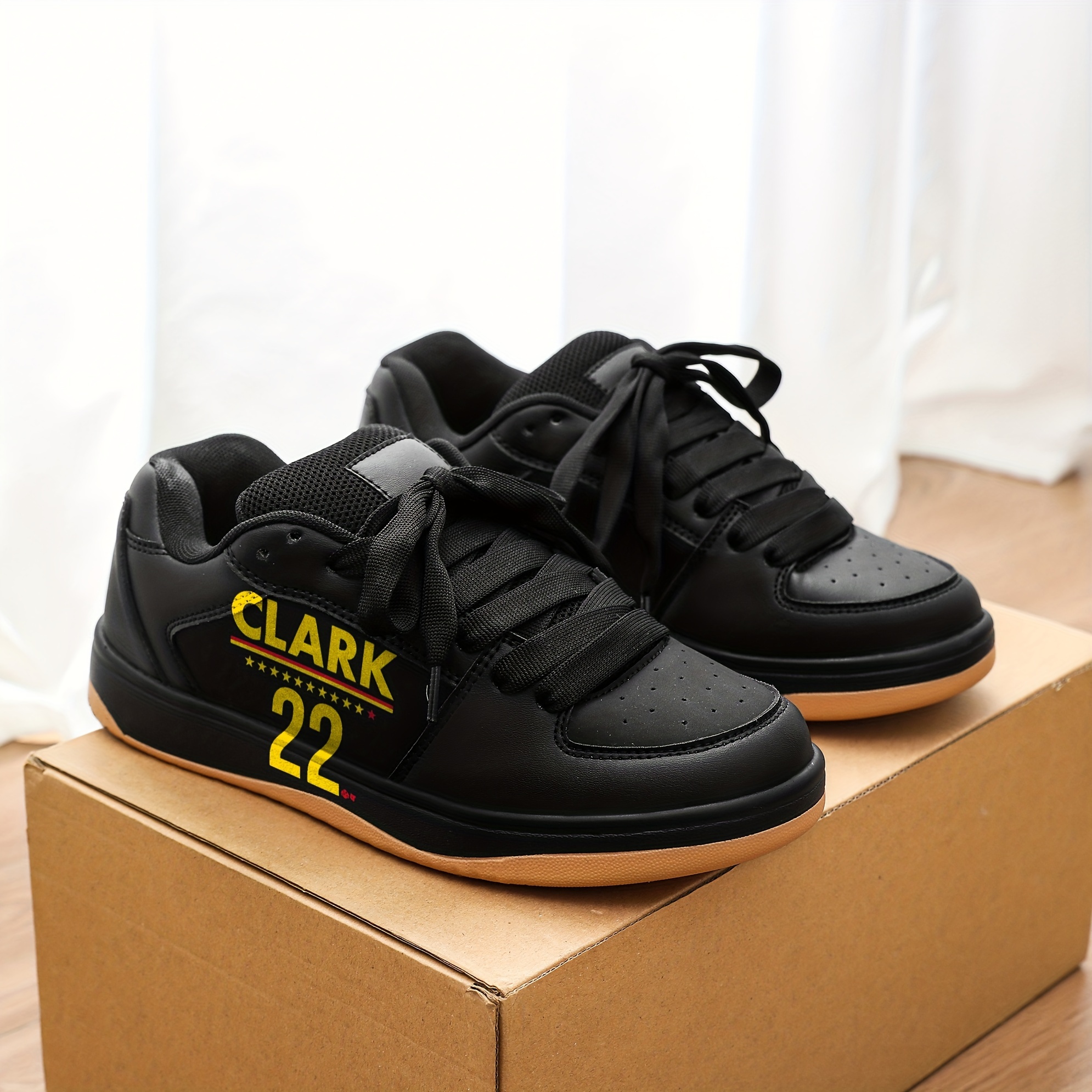 boys comfortable fashion low top casual sneakers lace up breathable pu non slip stylish casual attire details 2