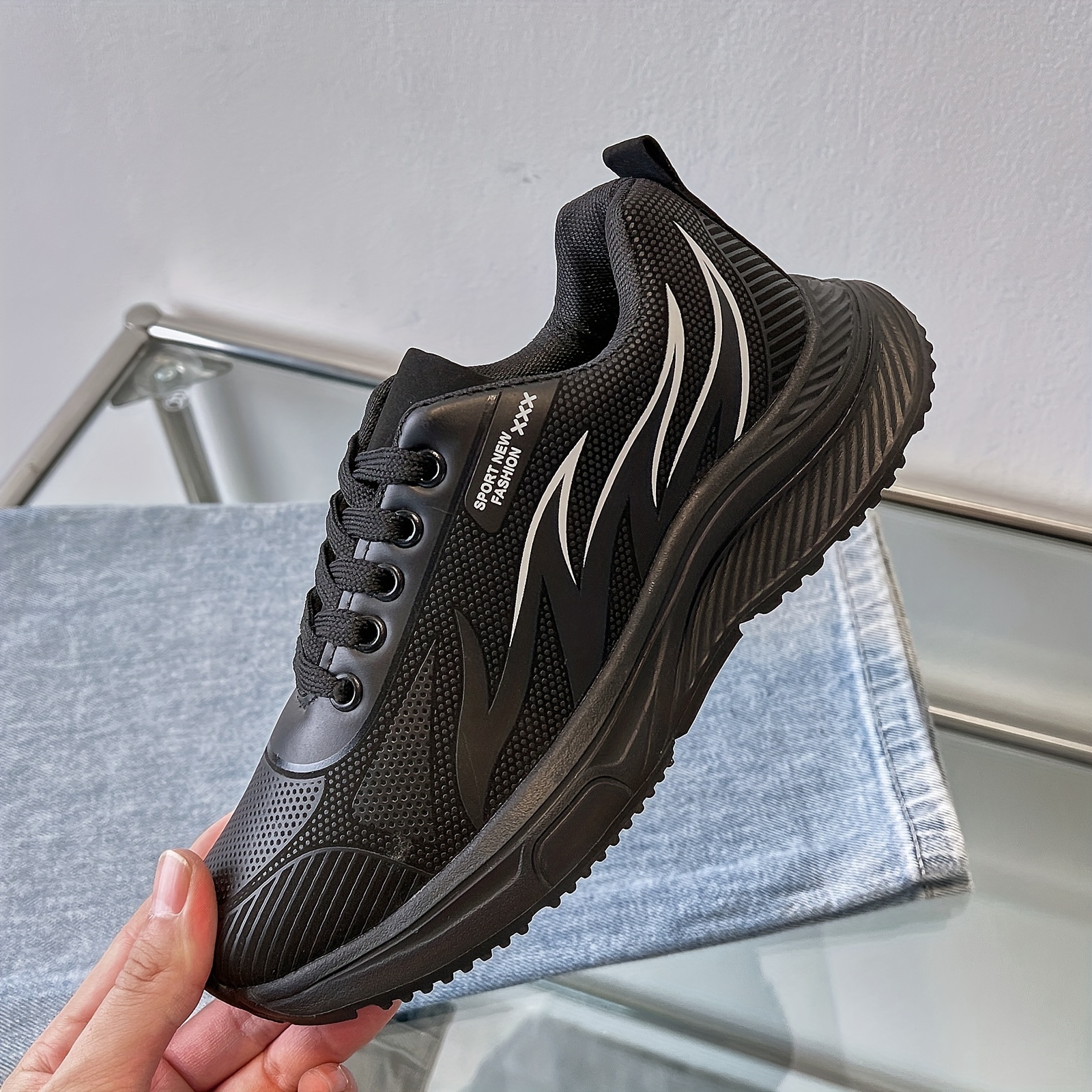 unisex kids breathable basketball shoes comfy non slip lace up sneakers for boys girls outdoor activities details 2