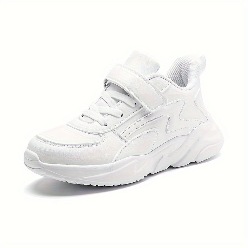 boys trendy solid basketball shoes comfy non slip cushioned sneakers for kids outdoor activities details 1