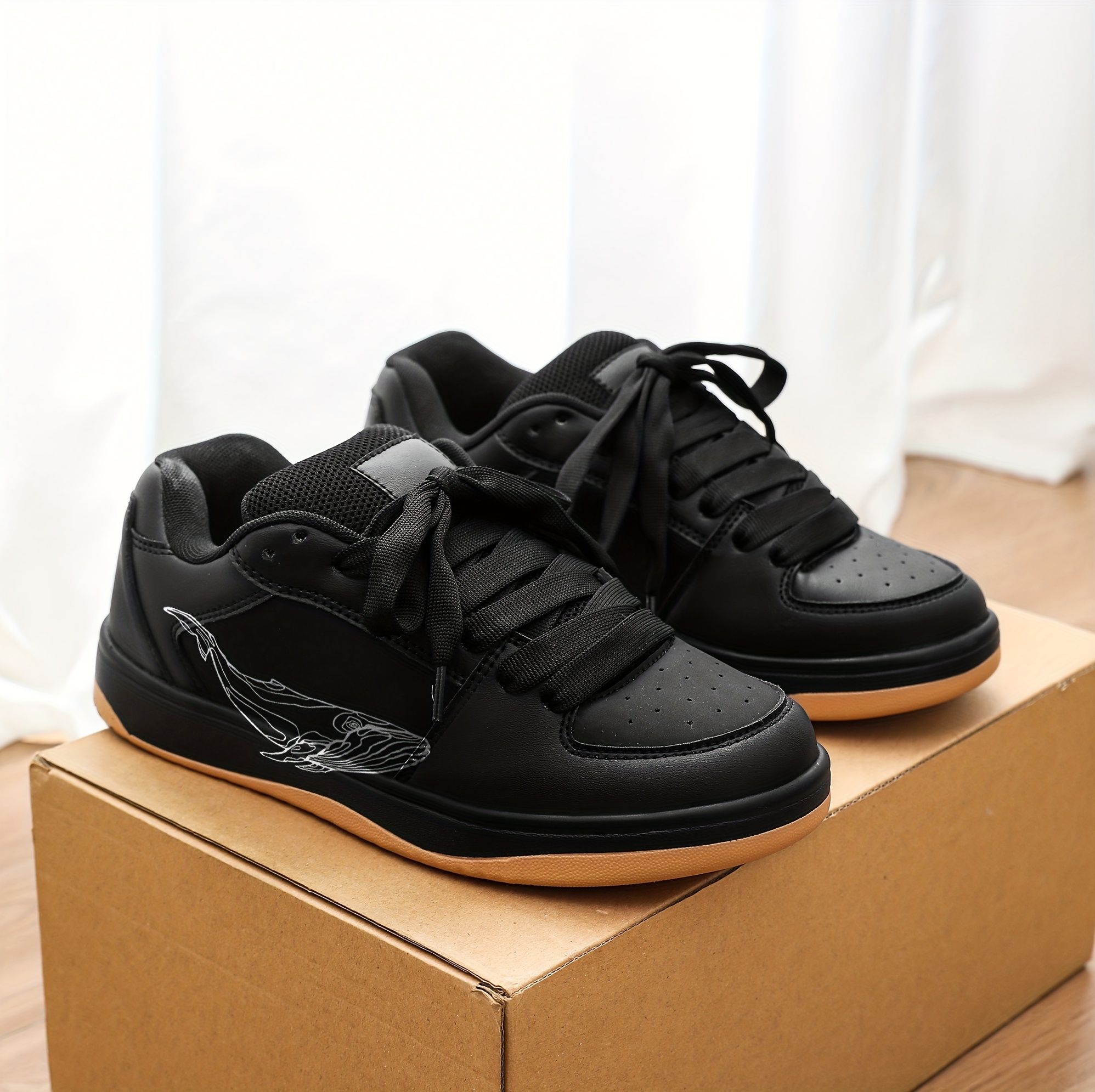 boys comfortable and stylish low top sneakers for casual wear pu leather lace up closure and lightweight design details 2