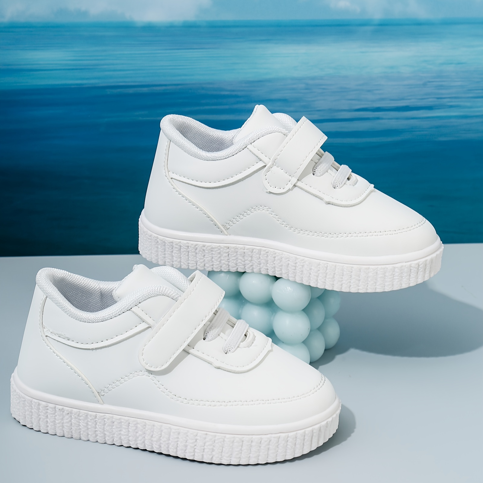 casual comfortable solid color low top sneakers for boys lightweight non slip skateboard details 1