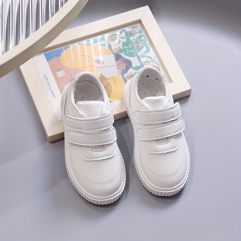 boys trendy solid skate shoes comfy non slip casual soft sole sneakers for kids outdoor activities details 1