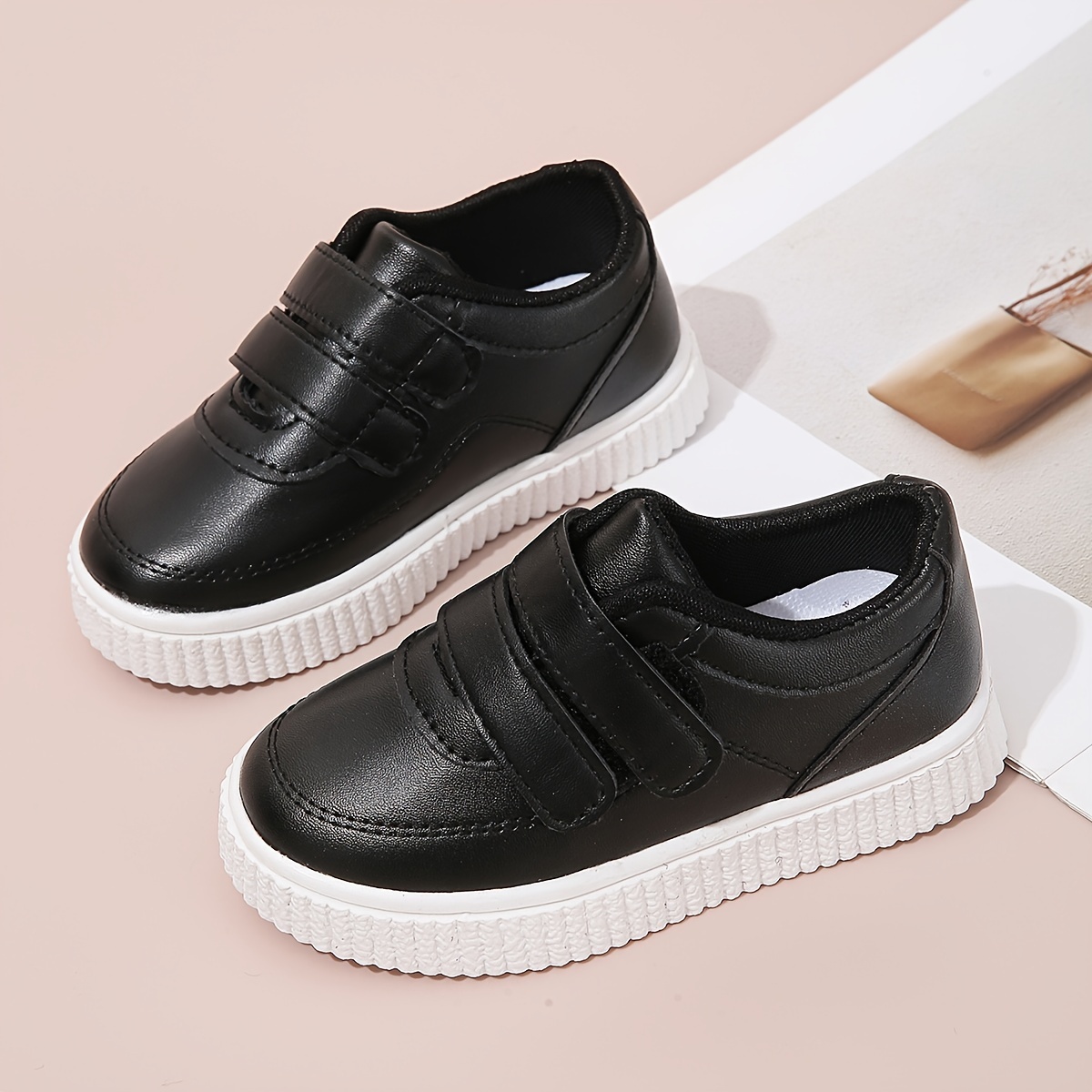 boys trendy solid skate shoes comfy non slip casual soft sole sneakers for kids outdoor activities details 8