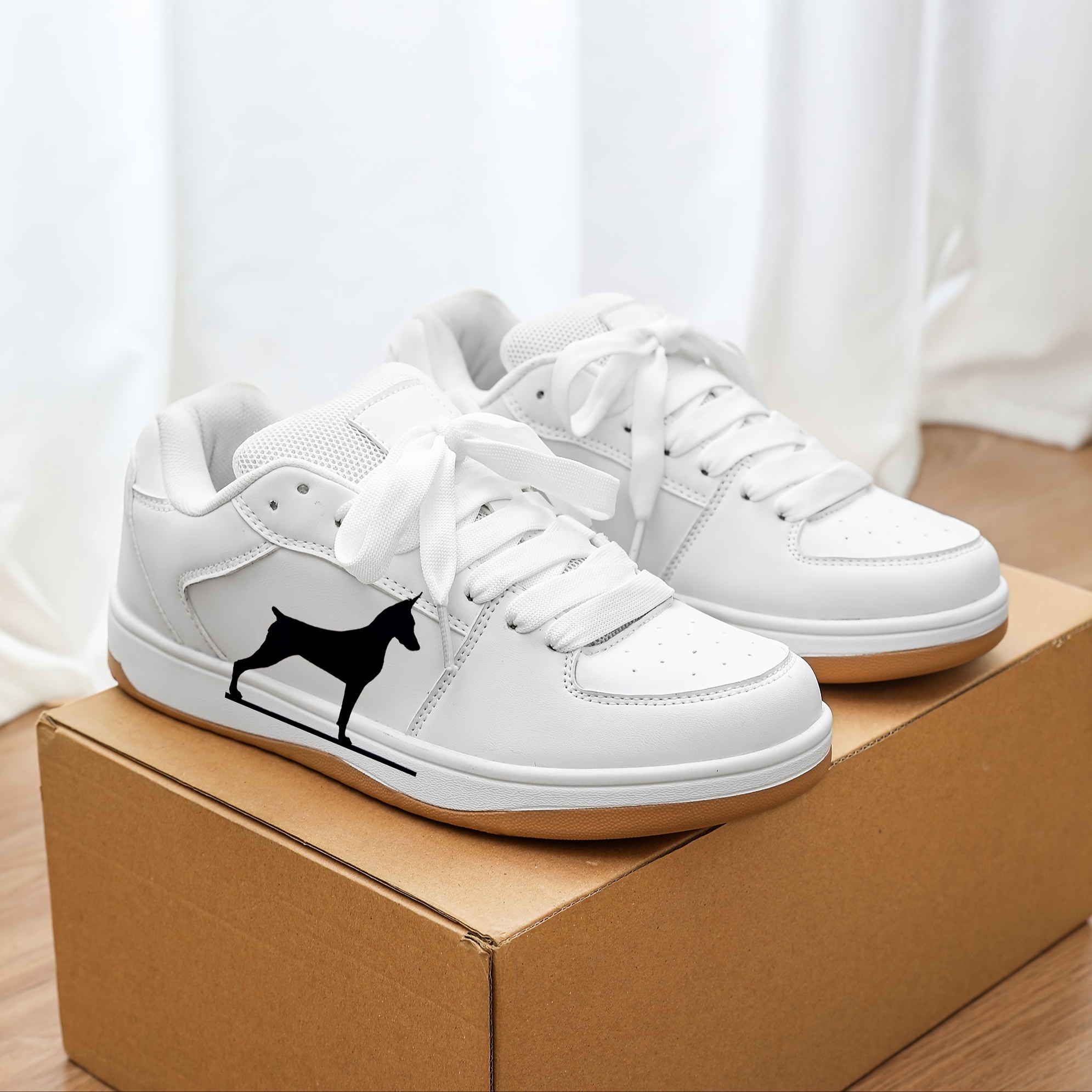 boys fashion sneakers low top casual sports shoes with solid color lace up closure round toe pu upper sole fabric inner   comfort footwear for   over 14 years old details 3