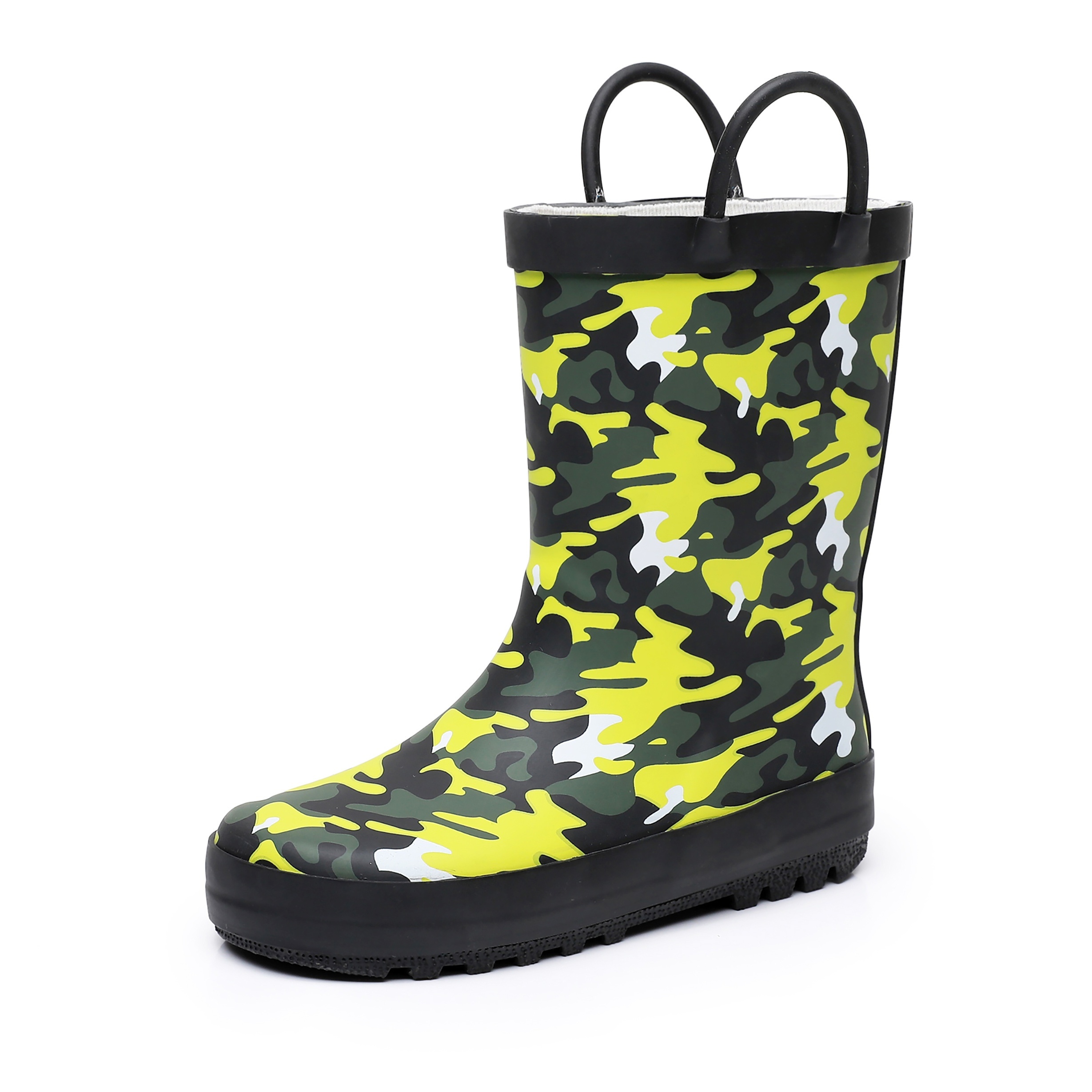 trendy camouflage slip on rain waterproof non slip rain boots for details 1