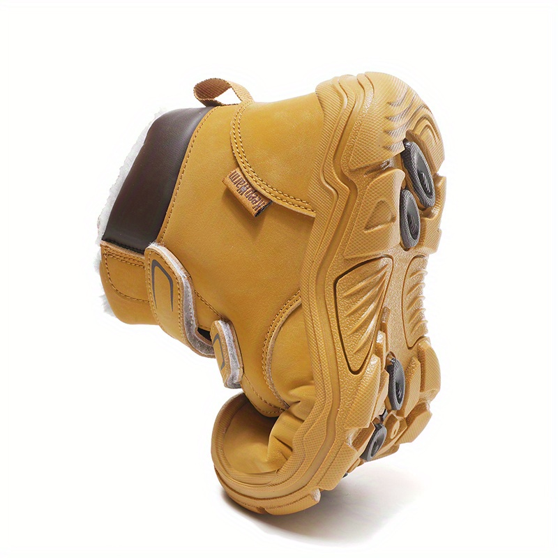 comfortable snow boots with for boys plus fleece boots for outdoor walking hiking autumn and winter details 1