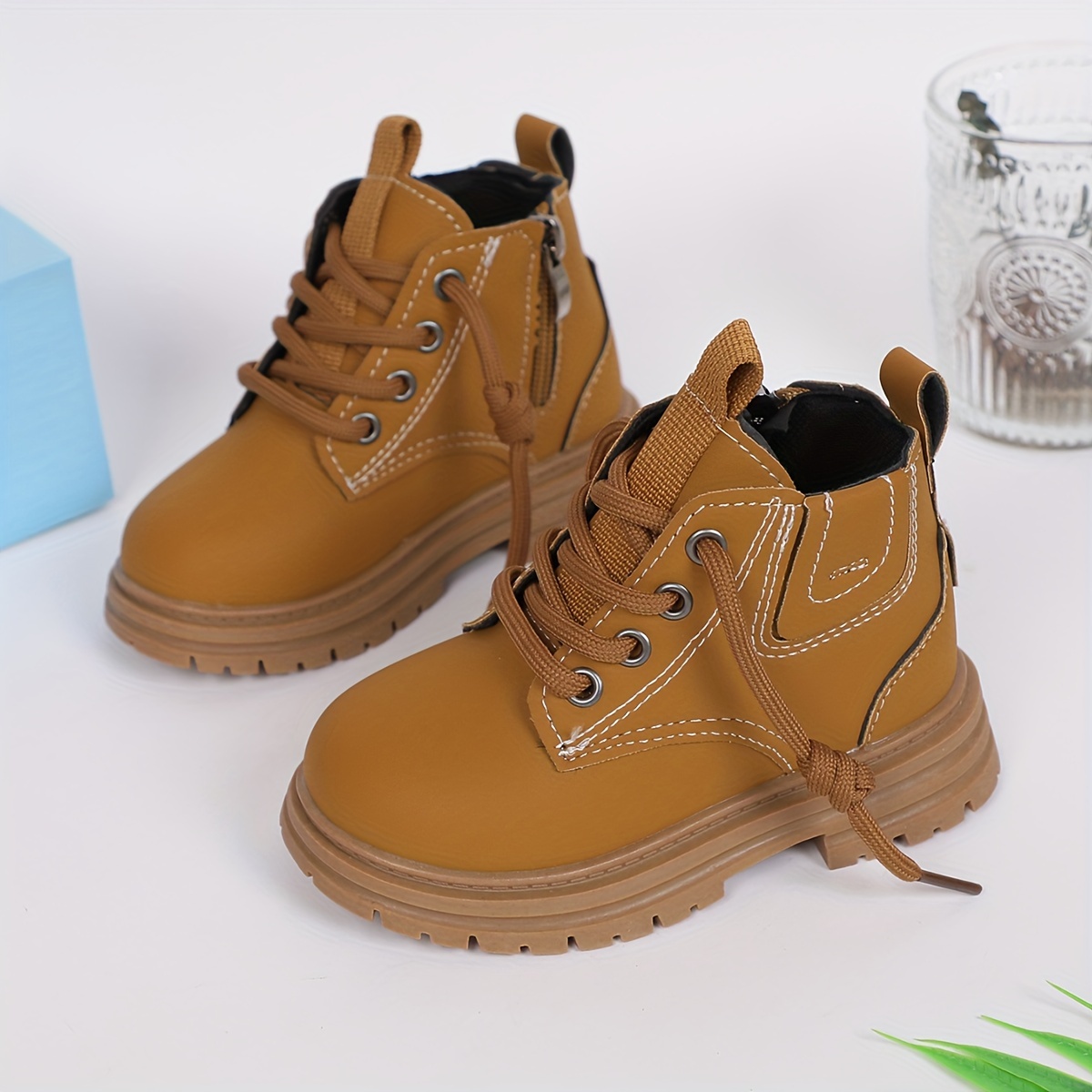 trendy cool boots with zipper for boys lightweight non slip boots for indoor autumn and winter details 0