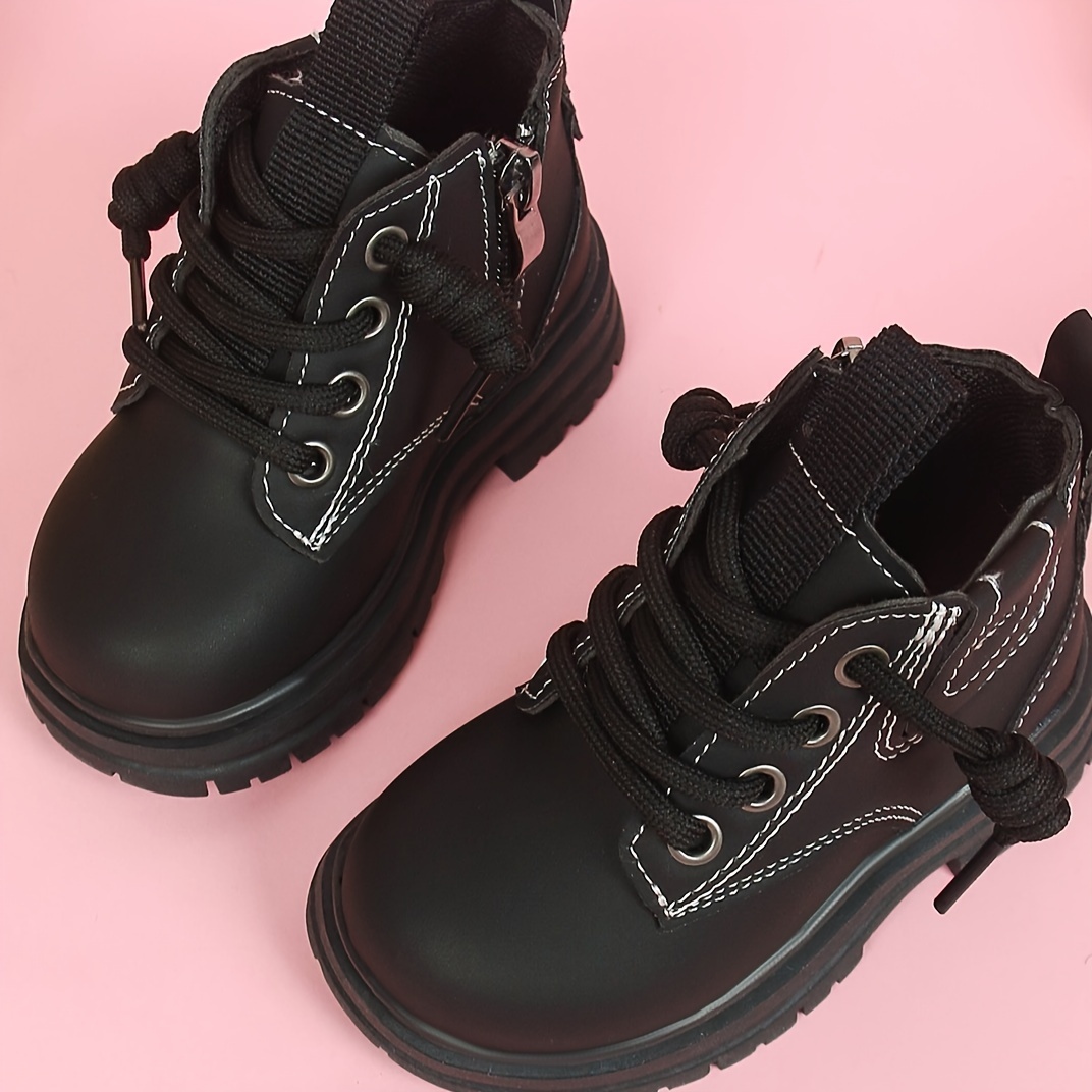trendy cool boots with zipper for boys lightweight non slip boots for indoor autumn and winter details 3