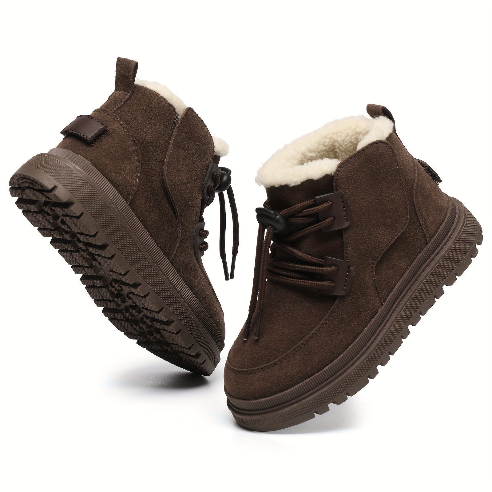 comfortable non slip   soft and   fleece boots for outdoor walking hiking autumn and winter details 2