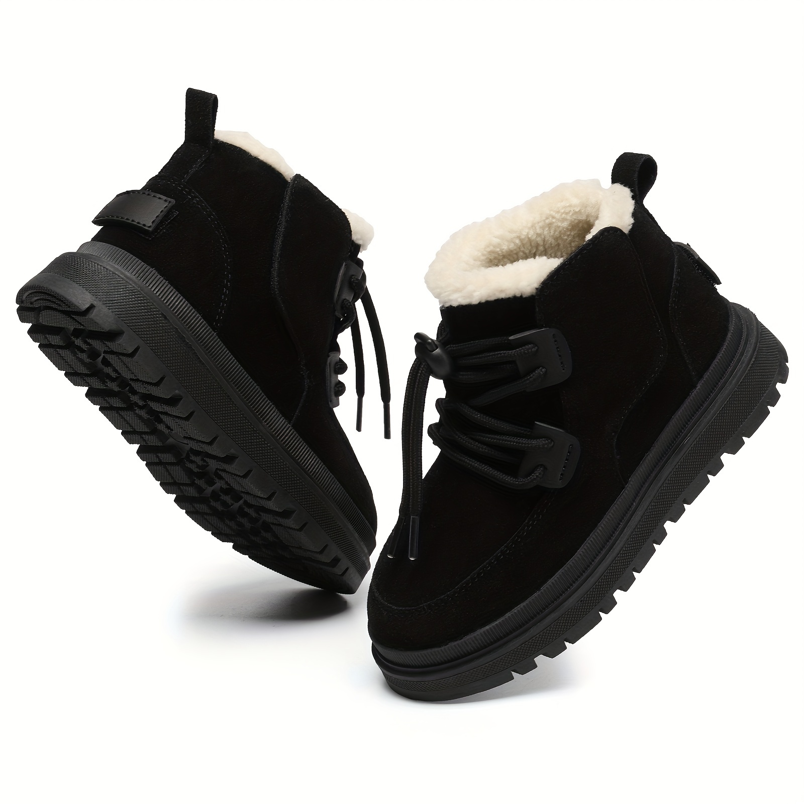 comfortable non slip   soft and   fleece boots for outdoor walking hiking autumn and winter details 3