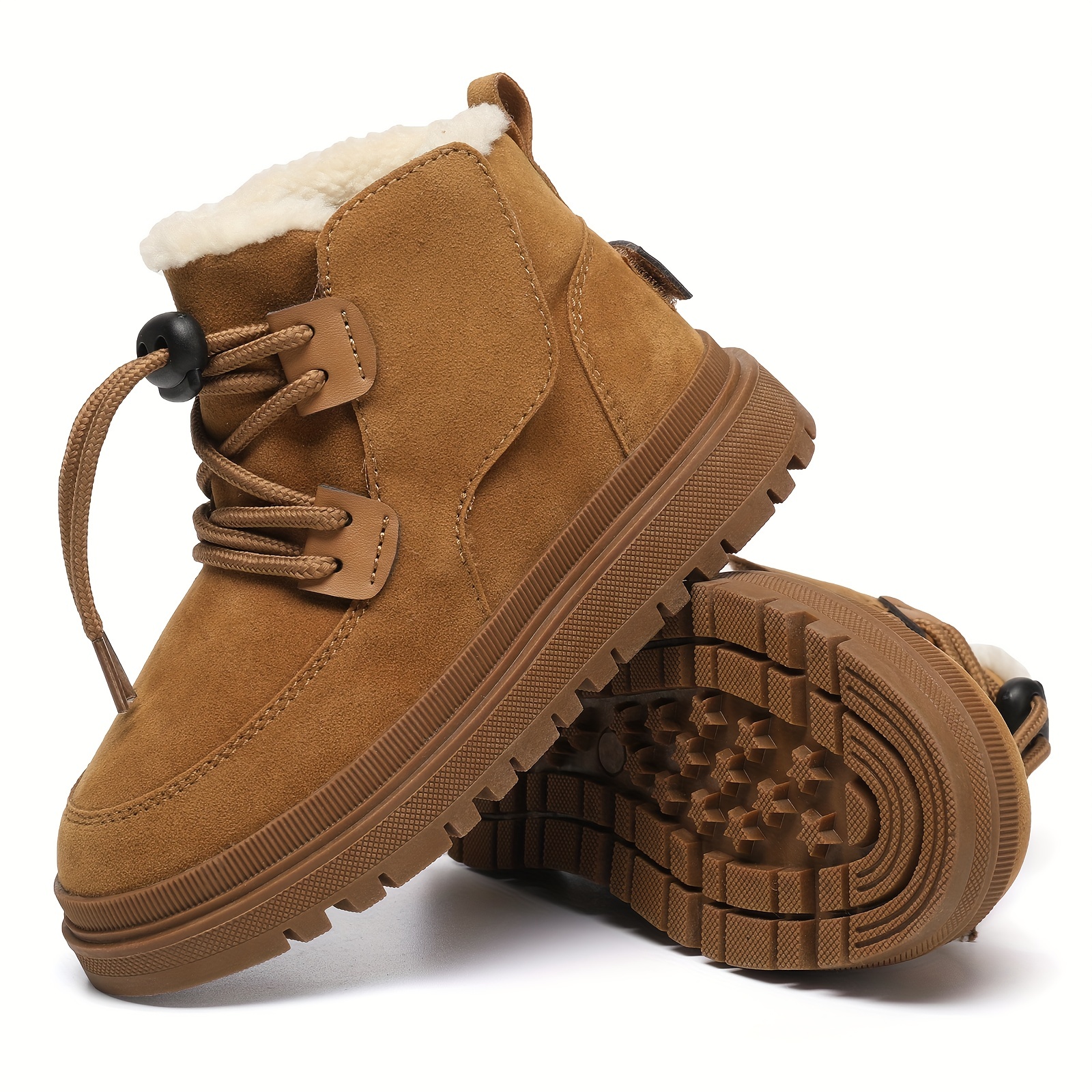 comfortable non slip   soft and   fleece boots for outdoor walking hiking autumn and winter details 8