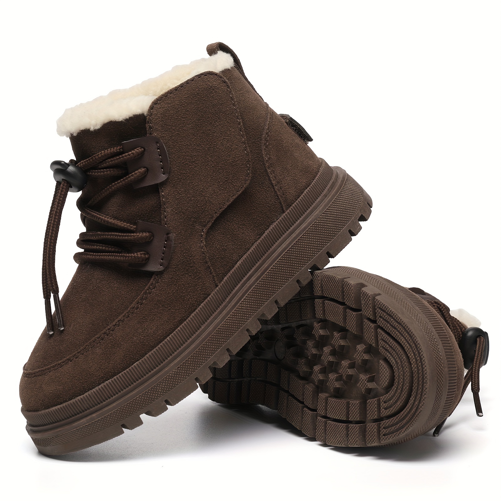 comfortable non slip   soft and   fleece boots for outdoor walking hiking autumn and winter details 9