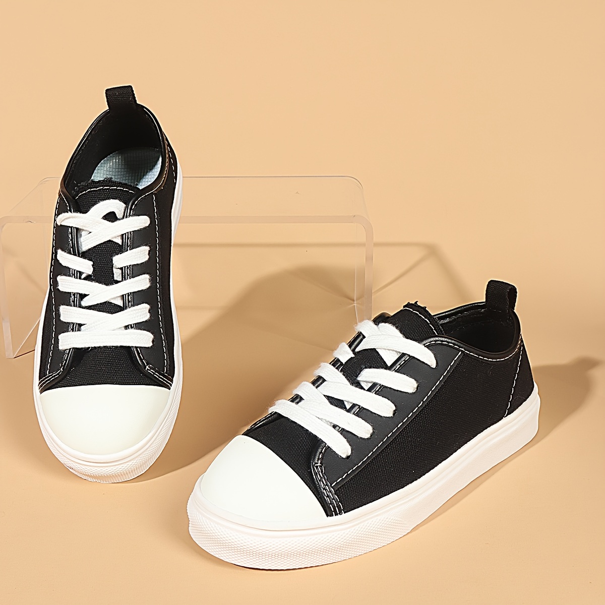   canvas shoes for boys and girls comfortable non slip   sole for   casual sporty lace up footwear suitable for   details 2