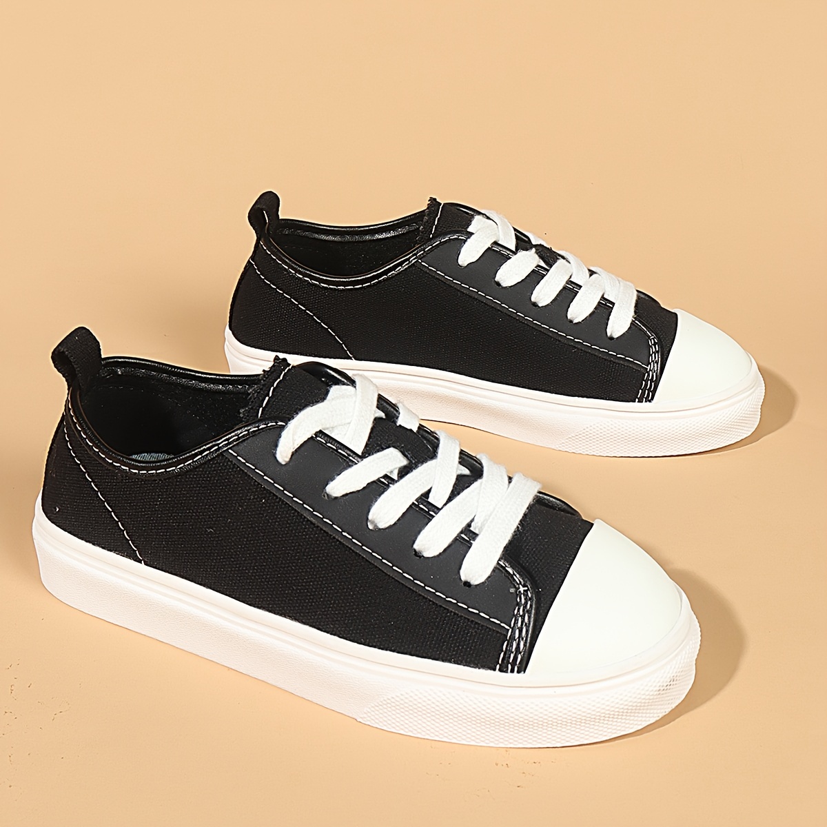   canvas shoes for boys and girls comfortable non slip   sole for   casual sporty lace up footwear suitable for   details 3