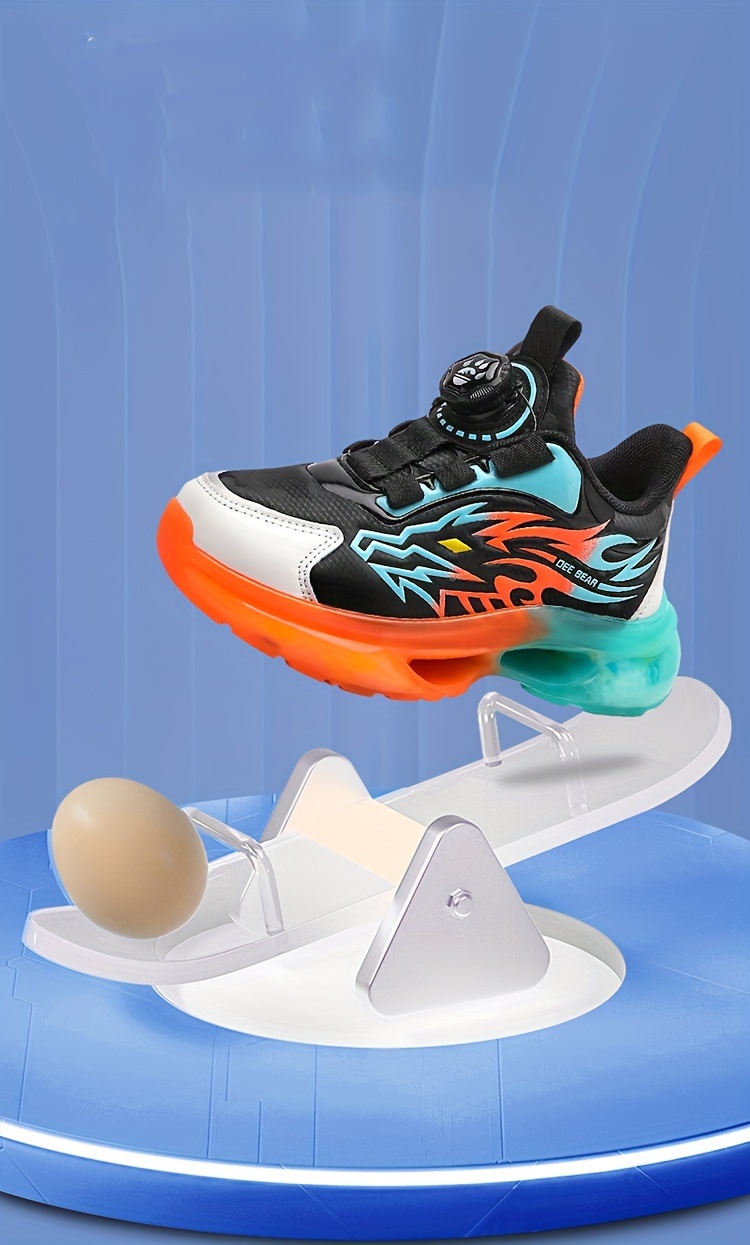 boys basketball shoes with rotating comfy breathable non slip shock absorption sneakers for indoor running walking details 8