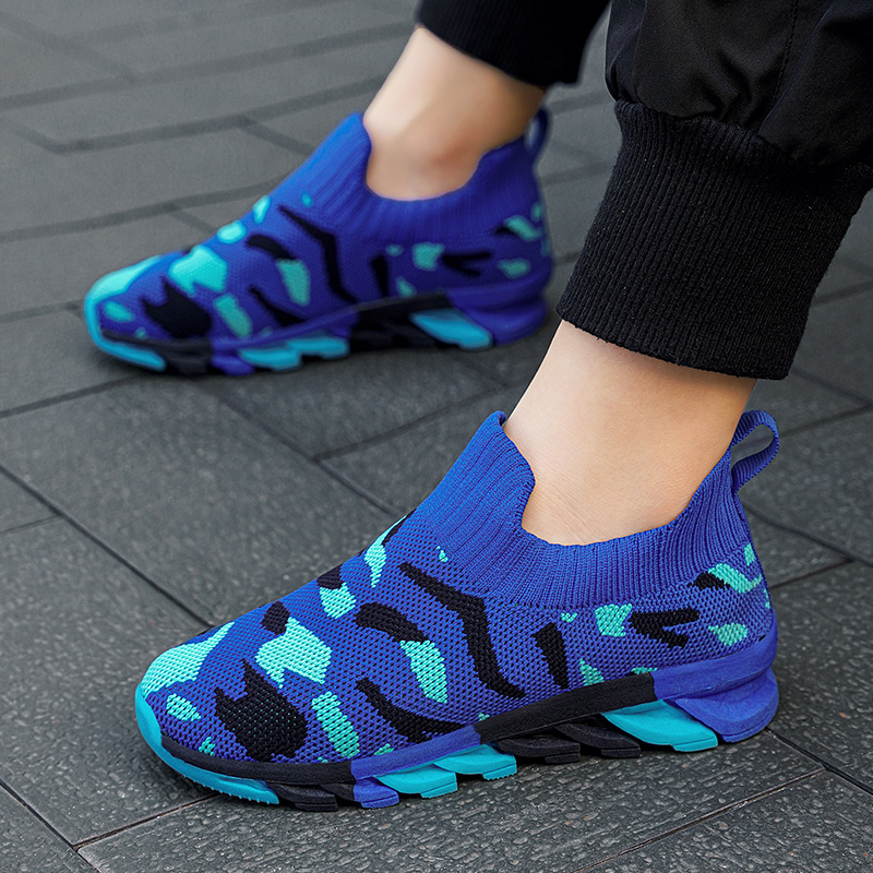 boys kids sneakers running tennis shoes lightweight breathable sport athletic details 3