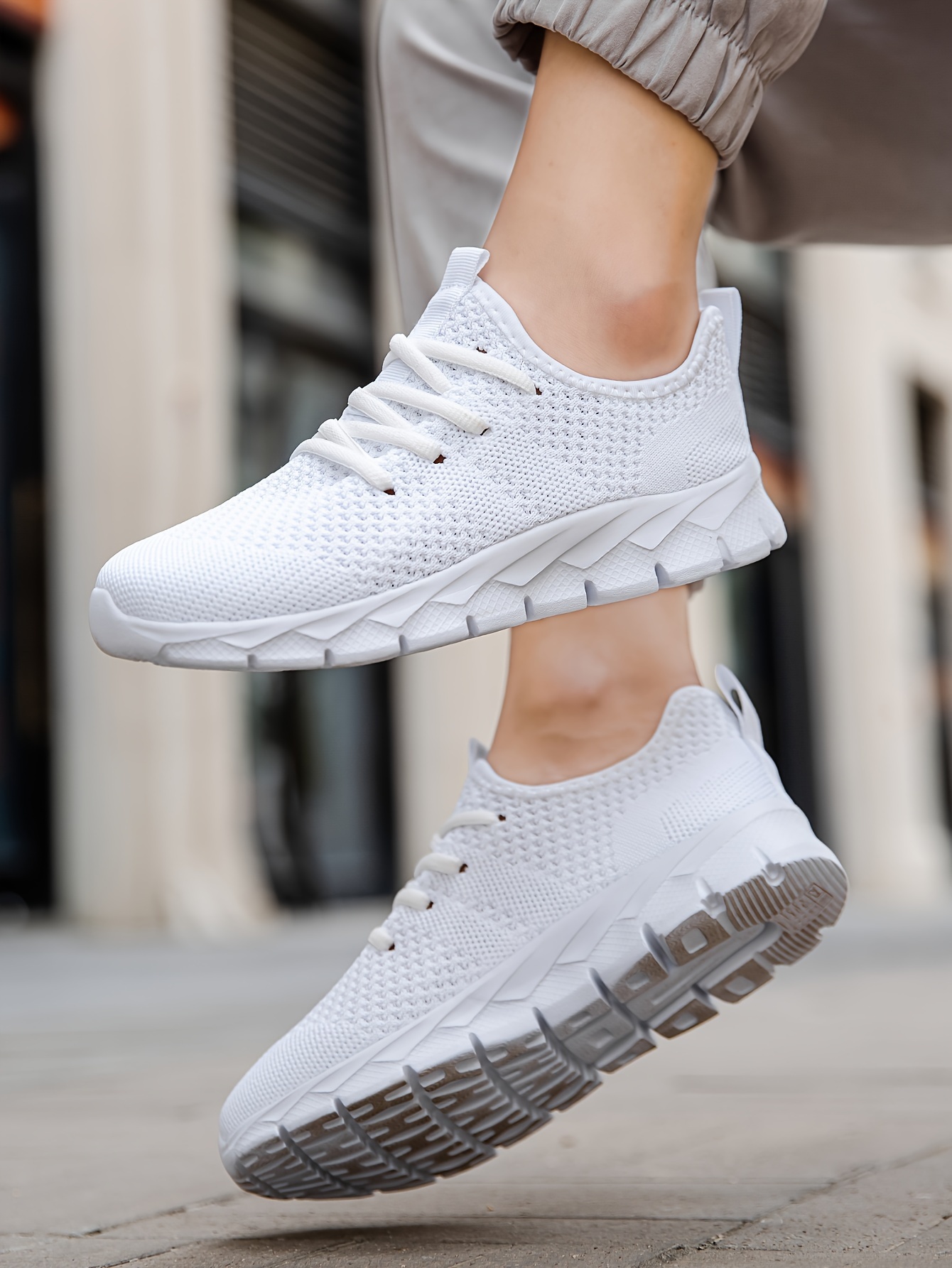 casual breathable woven sneakers for boys lightweight anti slip low top lace up sneakers for indoor outdoor details 1