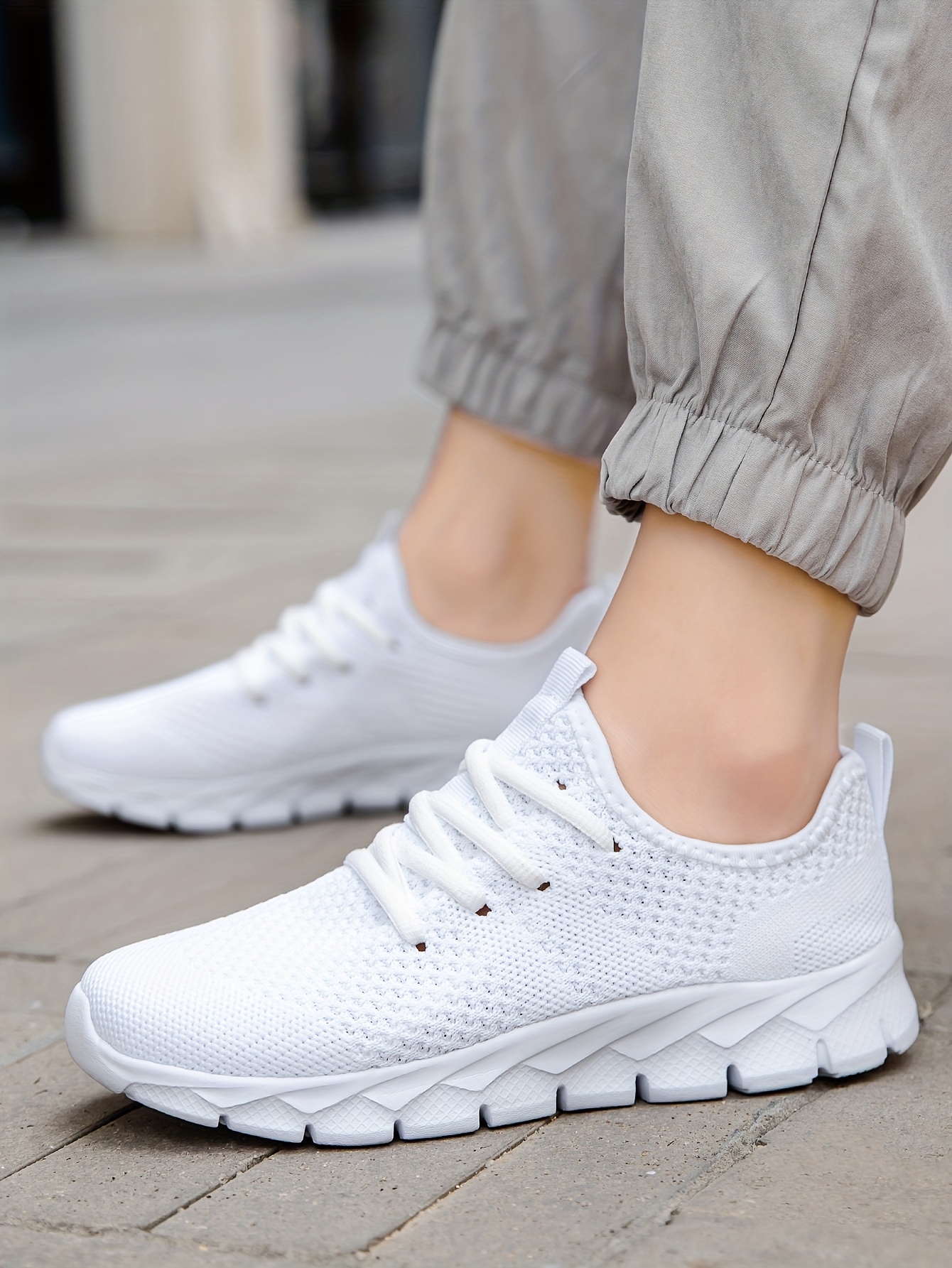 casual breathable woven sneakers for boys lightweight anti slip low top lace up sneakers for indoor outdoor details 4
