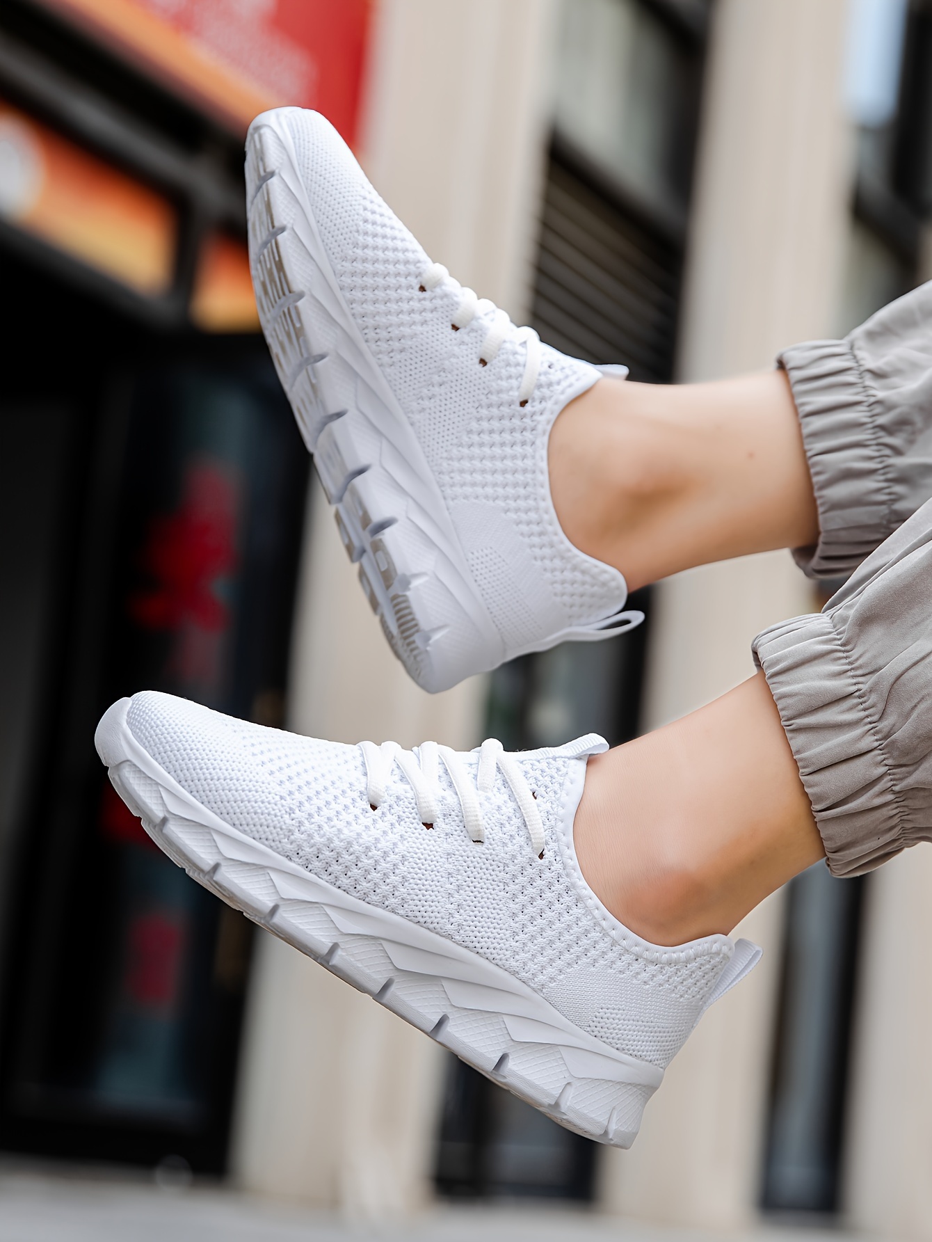 casual breathable woven sneakers for boys lightweight anti slip low top lace up sneakers for indoor outdoor details 8