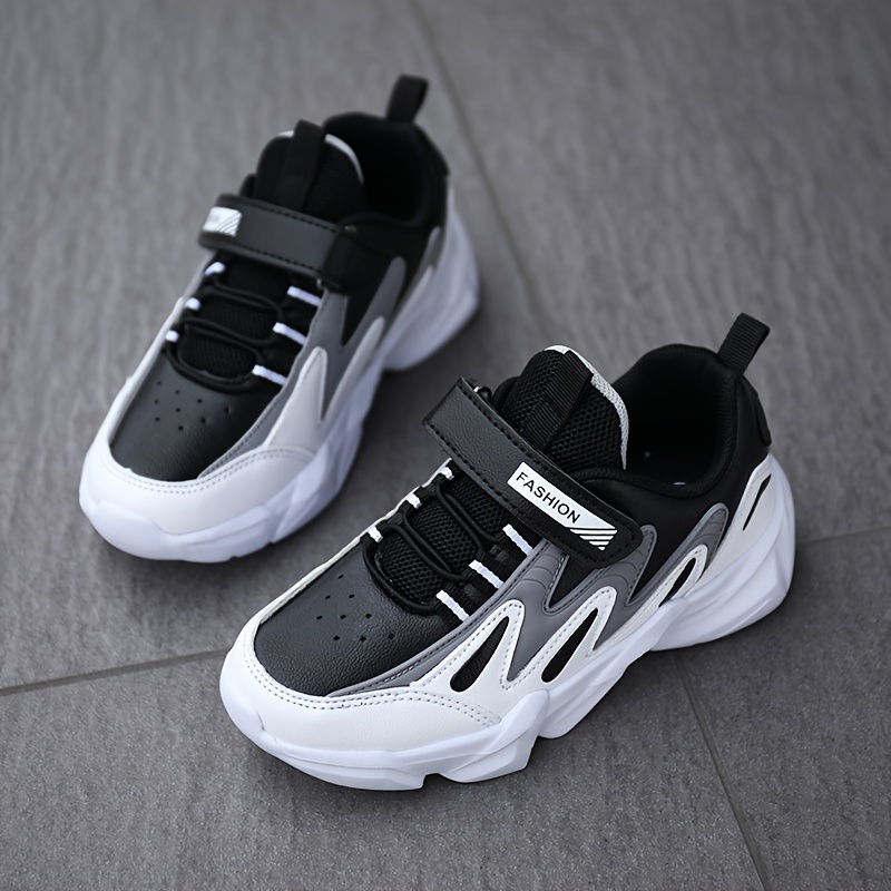 boys trendy chunky shoes comfy non slip casual soft sole sneakers for outdoor activities details 3