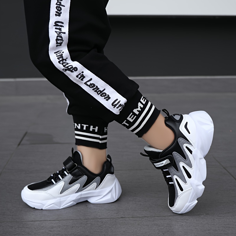 boys trendy chunky shoes comfy non slip casual soft sole sneakers for outdoor activities details 4