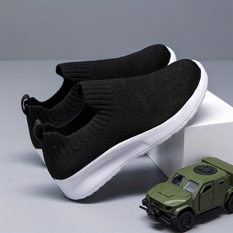 color slip on woven shoes for boys breathable lightweight platform sneakers for details 4