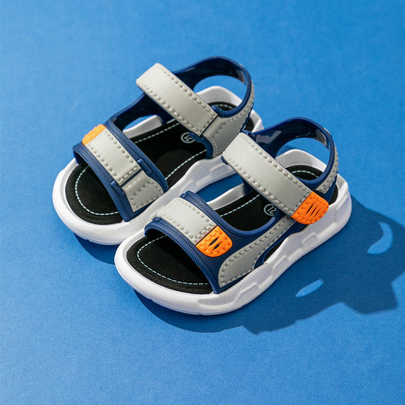 casual breathable open toe sandals for boys lightweight anti slip sandals for indoor outdoor beach summer details 0