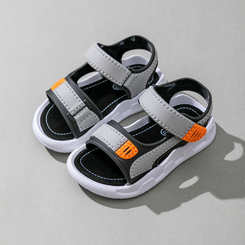 casual breathable open toe sandals for boys lightweight anti slip sandals for indoor outdoor beach summer details 1