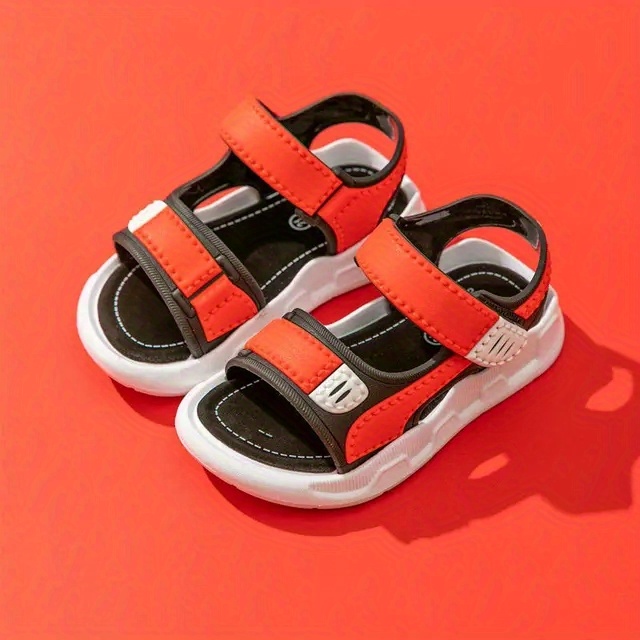 casual breathable open toe sandals for boys lightweight anti slip sandals for indoor outdoor beach summer details 2