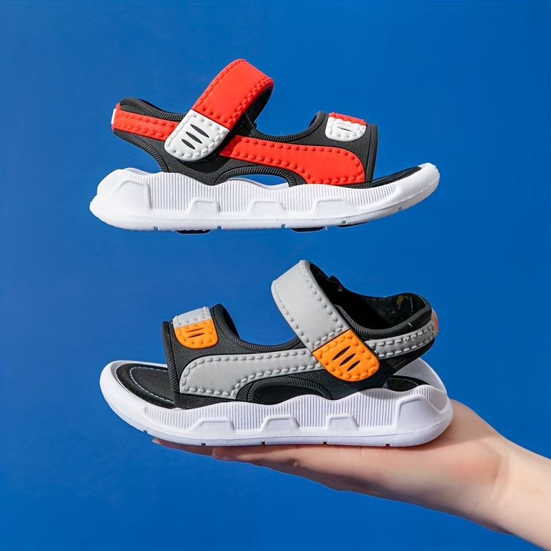 casual breathable open toe sandals for boys lightweight anti slip sandals for indoor outdoor beach summer details 4