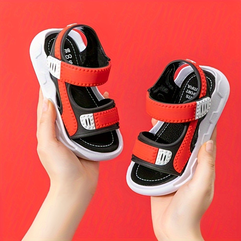 casual breathable open toe sandals for boys lightweight anti slip sandals for indoor outdoor beach summer details 6