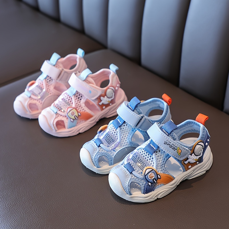 casual cartoon sandals for boys breathable lightweight non slip sandals for summer details 0