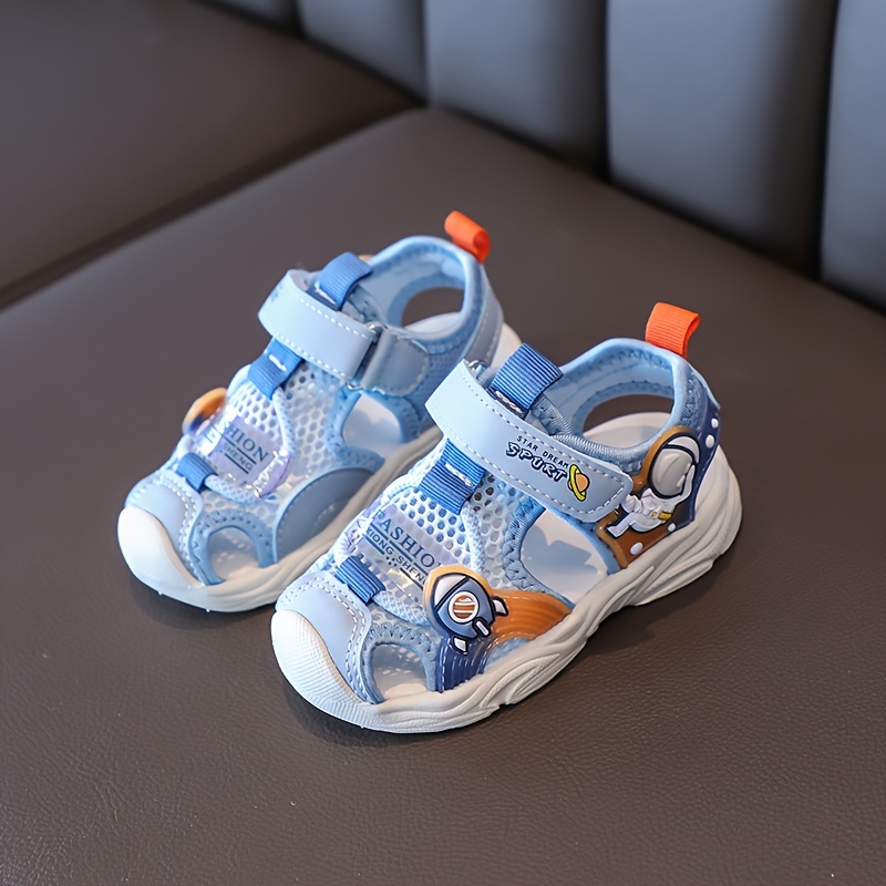 casual cartoon sandals for boys breathable lightweight non slip sandals for summer details 1