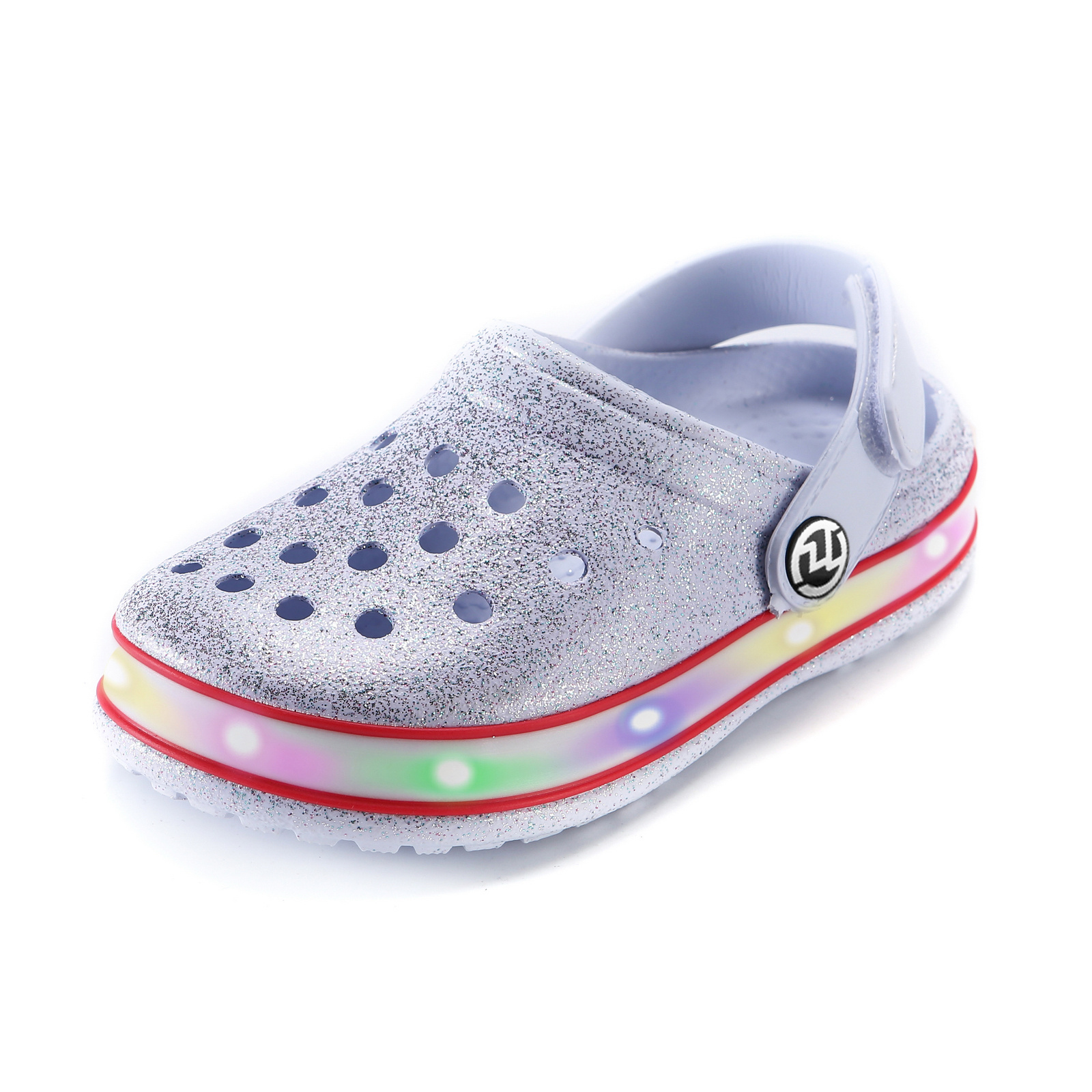 kids boys girls led clogs cute lightweight summer slides sandals details 10