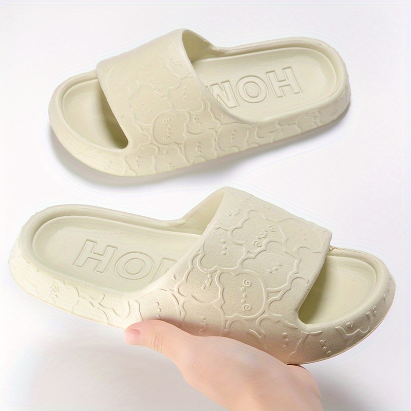 color slippers for boys and girls non slip lightweight open toe slippers for indoor shower pool details 0