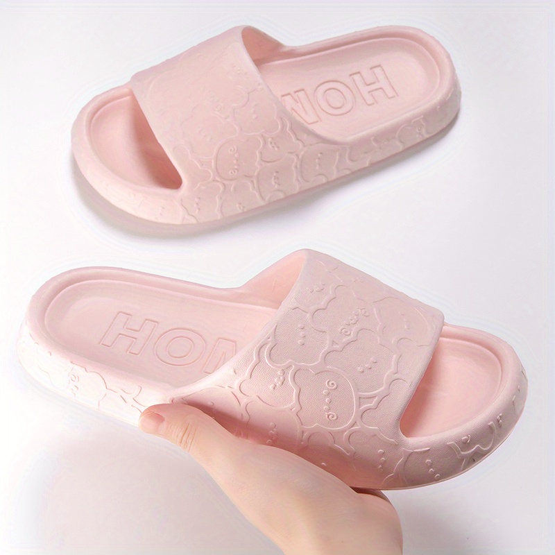 color slippers for boys and girls non slip lightweight open toe slippers for indoor shower pool details 1