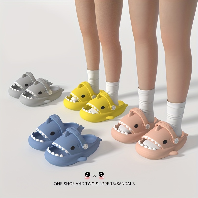 kids slippers boys cute cartoon summer clouds slippers non slip beach pool shower shoes details 4