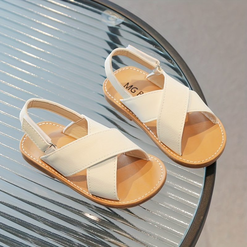 boys girls sandals soft flat open toe for toddler kids children spring and summer details 4