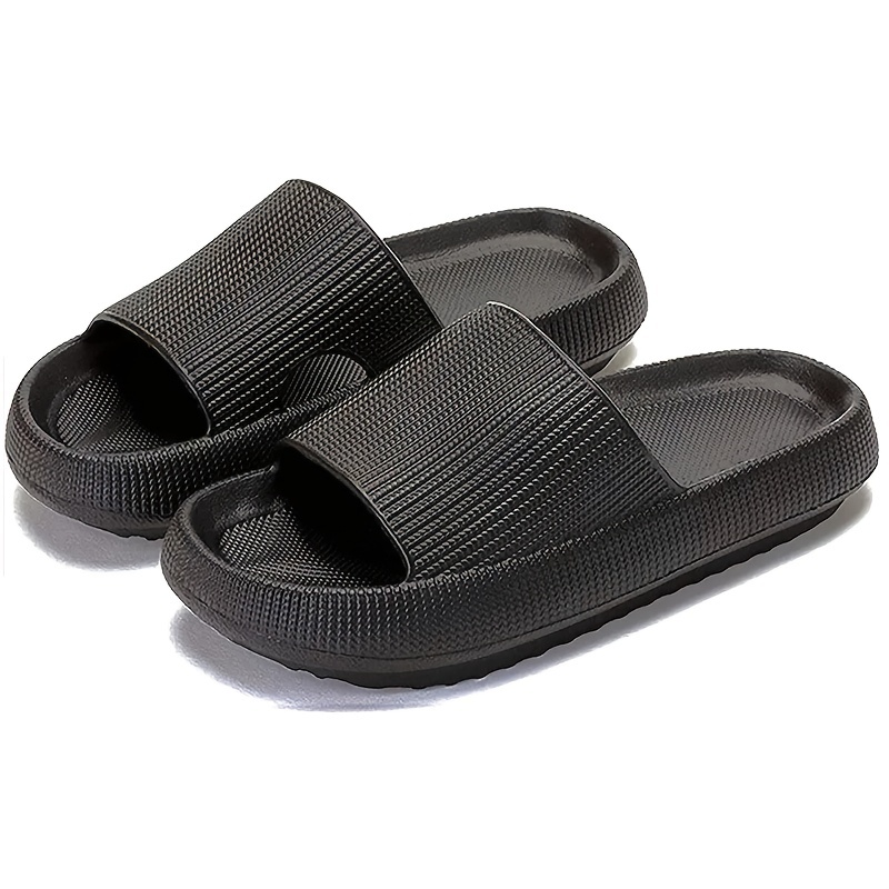 kids soft non slip slippers solid slides for indoor and outdoor details 2