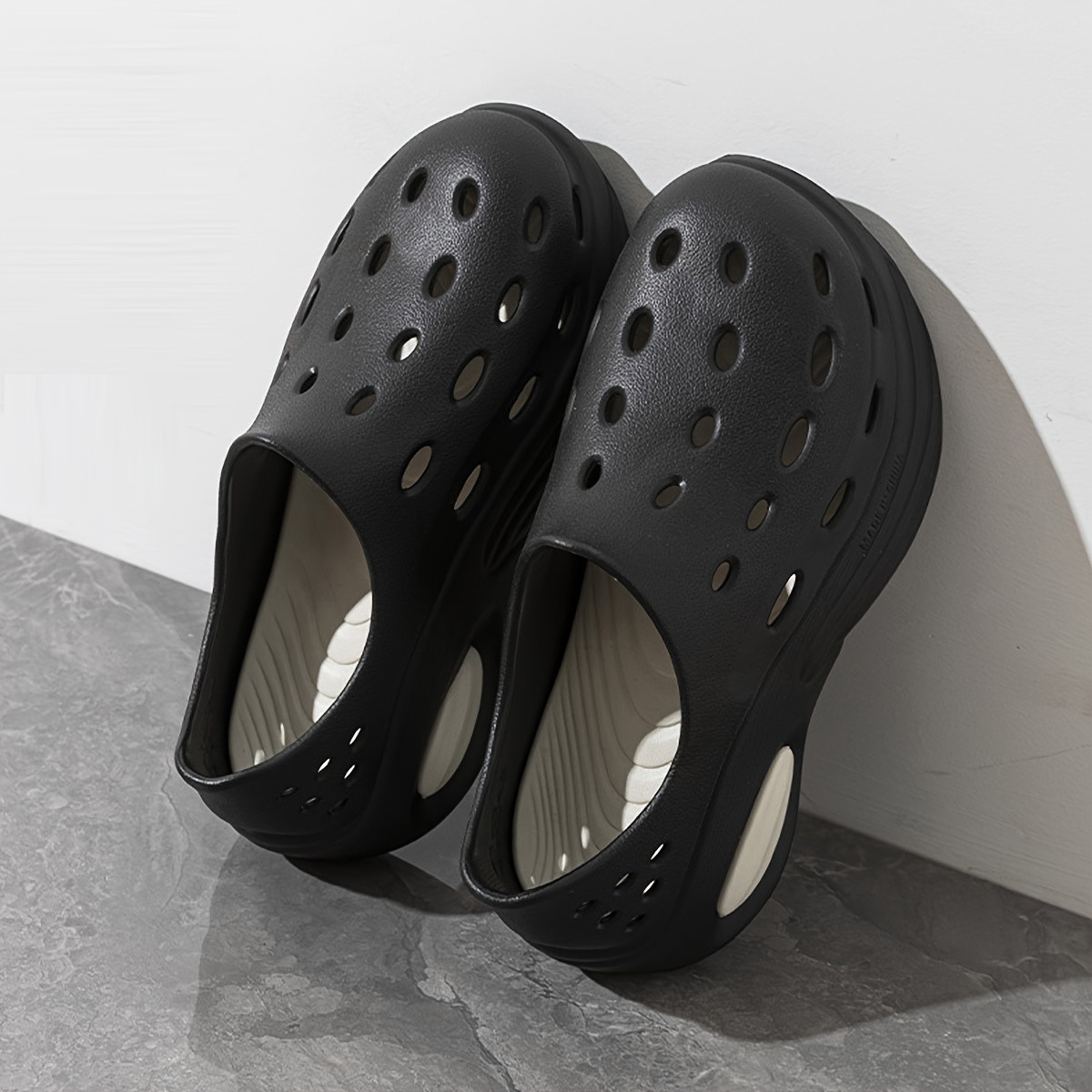 trendy comfortable slip on sandals for boys breathable lightweight non slip sandals for indoor outdoor beach details 1