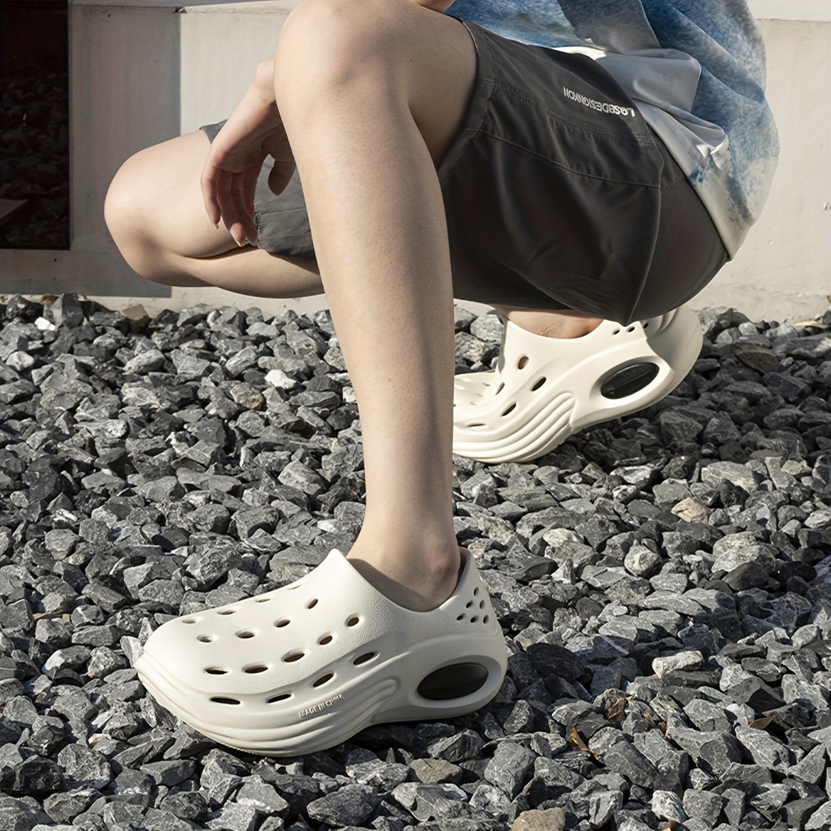 trendy comfortable slip on sandals for boys breathable lightweight non slip sandals for indoor outdoor beach details 2