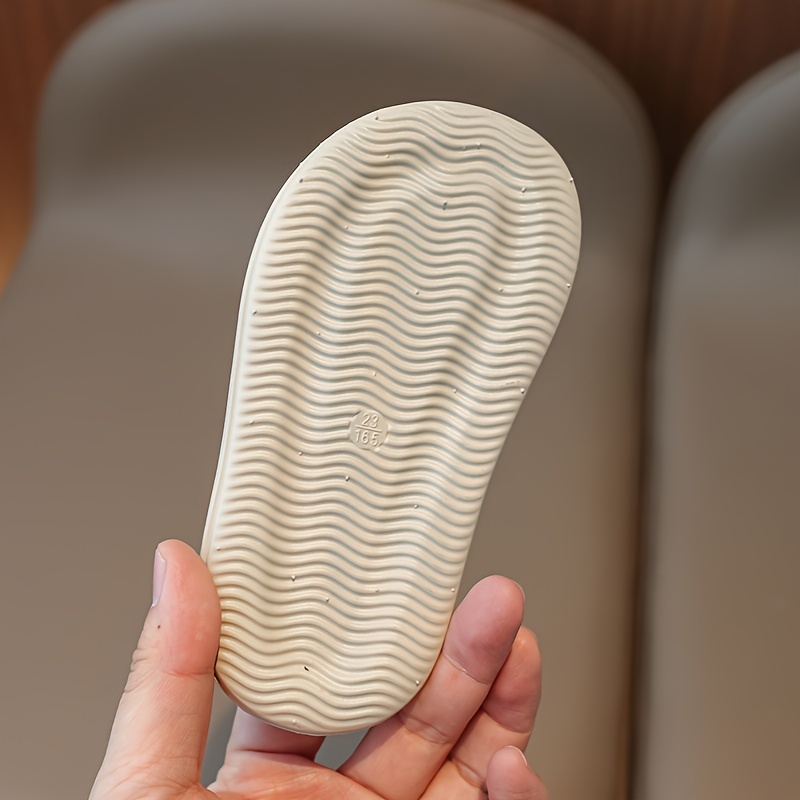 trendy solid color open toe sandals for boys lightweight breathable anti slip sandals for indoor outdoor summer details 12