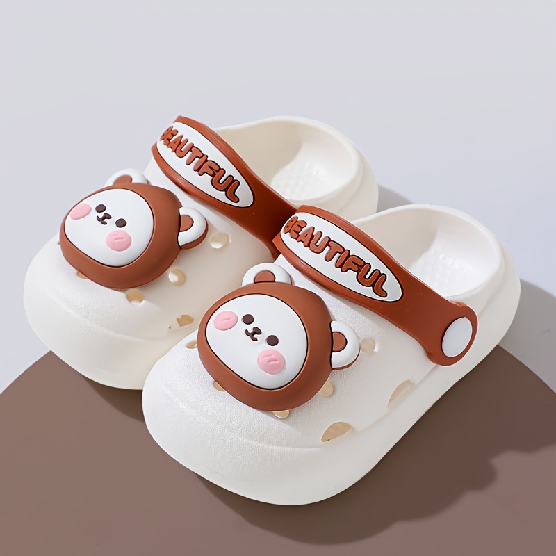 trendy cute cartoon slip on sandals for boys breathable non slip clogs for indoor outdoor beach details 5
