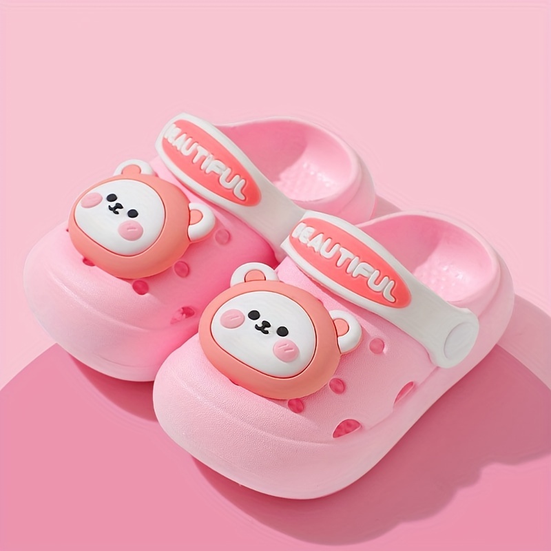 trendy cute cartoon slip on sandals for boys breathable non slip clogs for indoor outdoor beach details 6