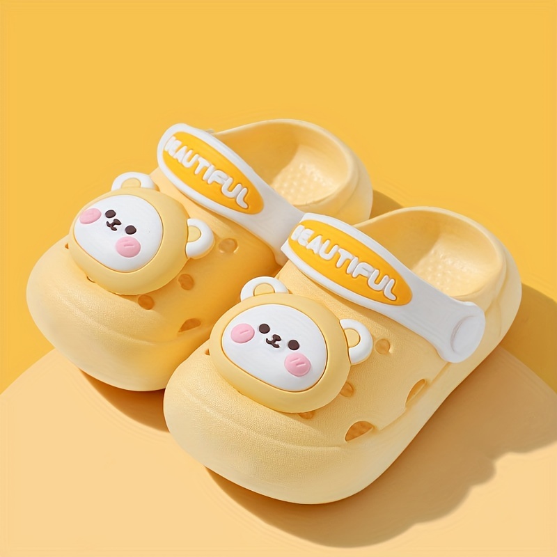 trendy cute cartoon slip on sandals for boys breathable non slip clogs for indoor outdoor beach details 8