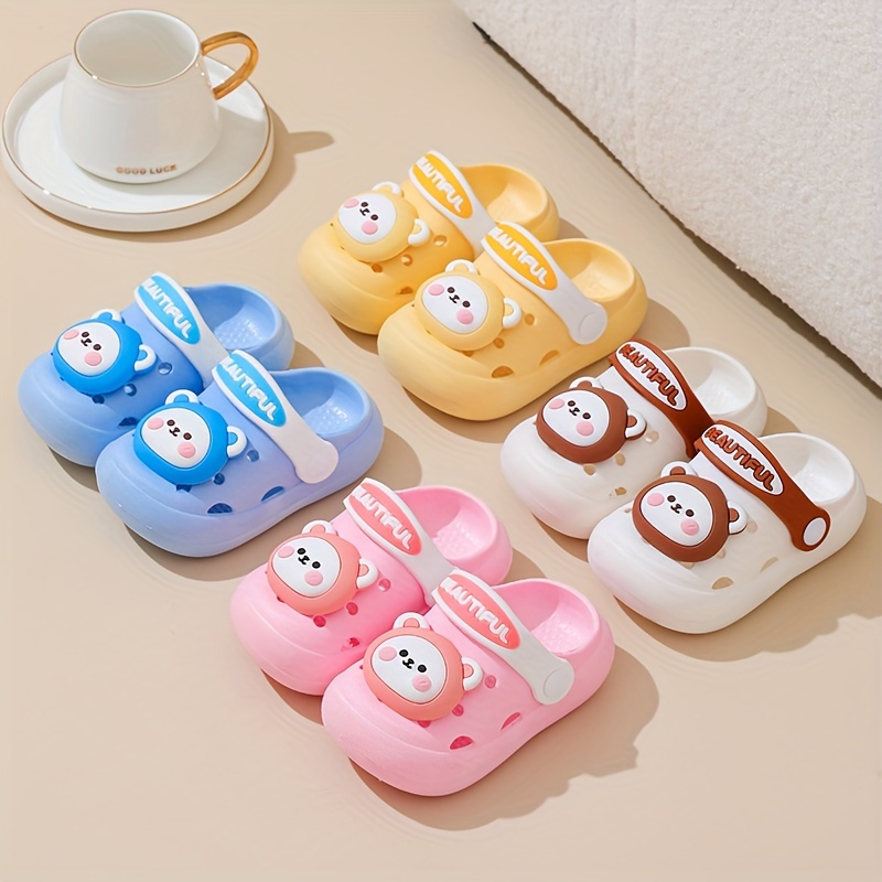 trendy cute cartoon slip on sandals for boys breathable non slip clogs for indoor outdoor beach details 9
